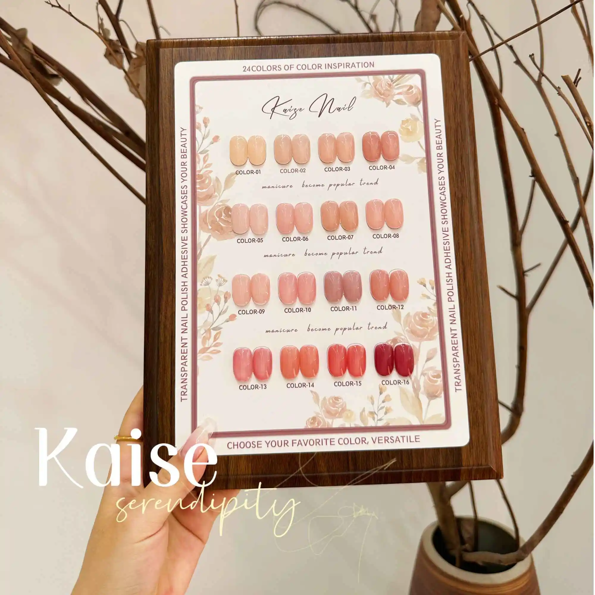 KAISE High quality 16 Colors Nail Gel Set Transparent color Nail Salon Nail Shop 2024 New Hot item Fashion Nail Art Kit Custom