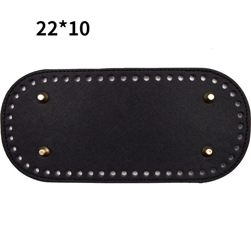 High Qualtiy Oval Round Bottom for Knitted Bag Leather Bag Accessories Handmade Bottom with Holes Diy Crochet Bag Bottom