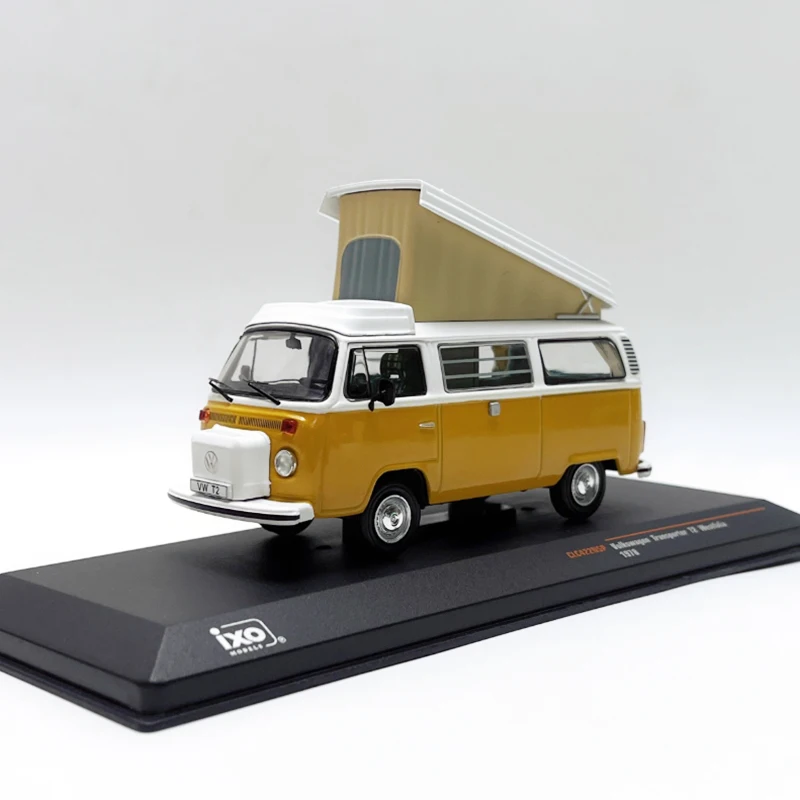 IXO Diecast 1:43 Scale TRANSPORTER T2 1978 Motor Home Alloy Simulation Car Model Adult Collection Decoration Gift Toys Display