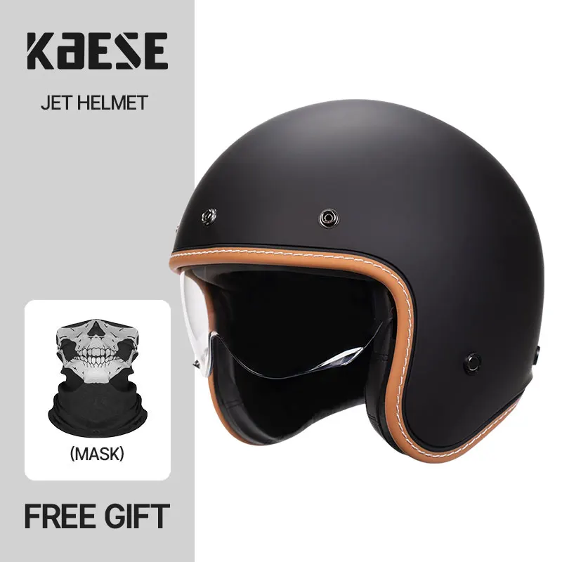 

Newest Jet Helmet For Motorcycle Cascos Para Moto Mujer Open Face Helmets Cafe Racer Motorbike Scooter Casque Capacete