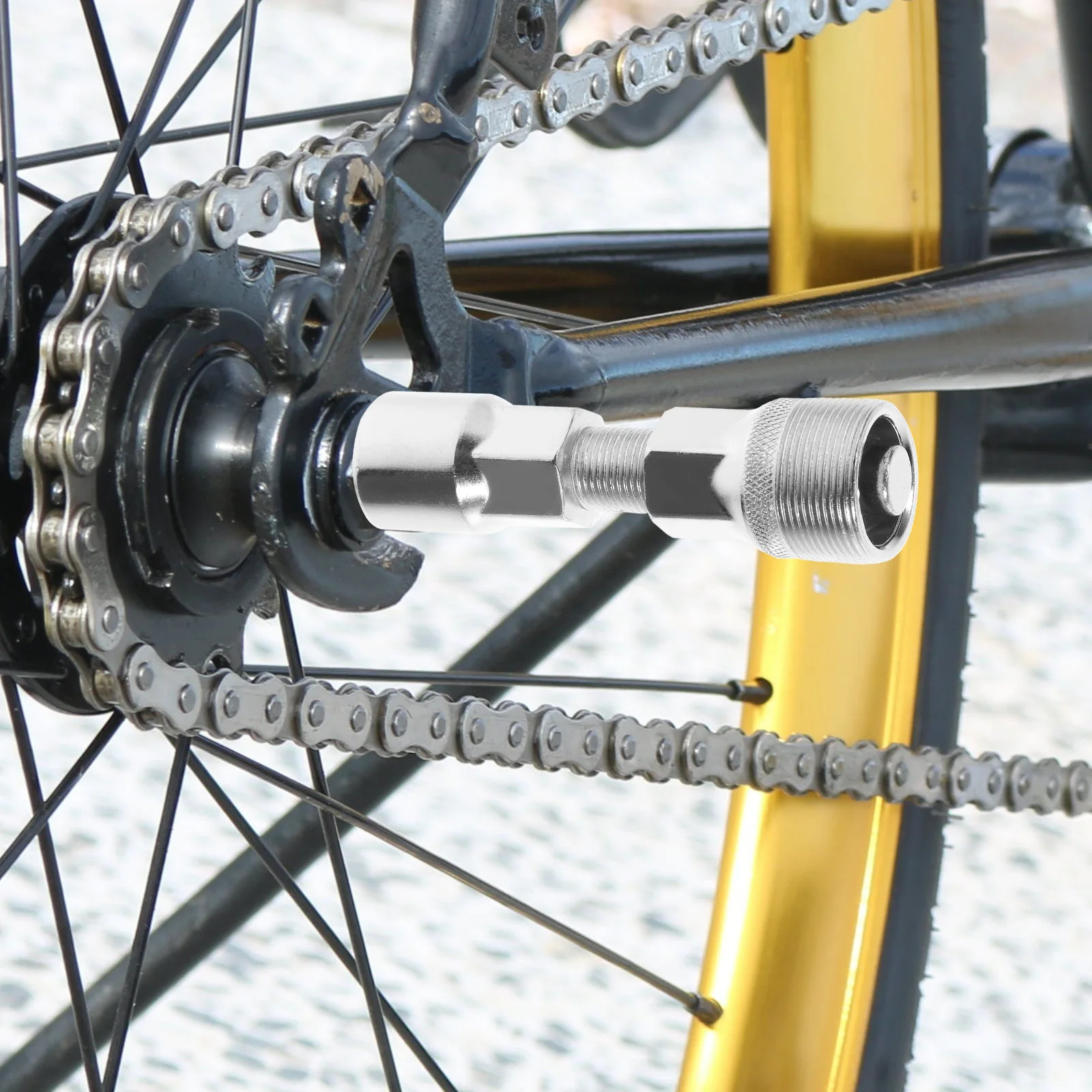 

1Set Professional Crank Puller Tool Kit Anti-Wear Carbon Steel Design for Effortless Bike Crank Removal Bike Accessory