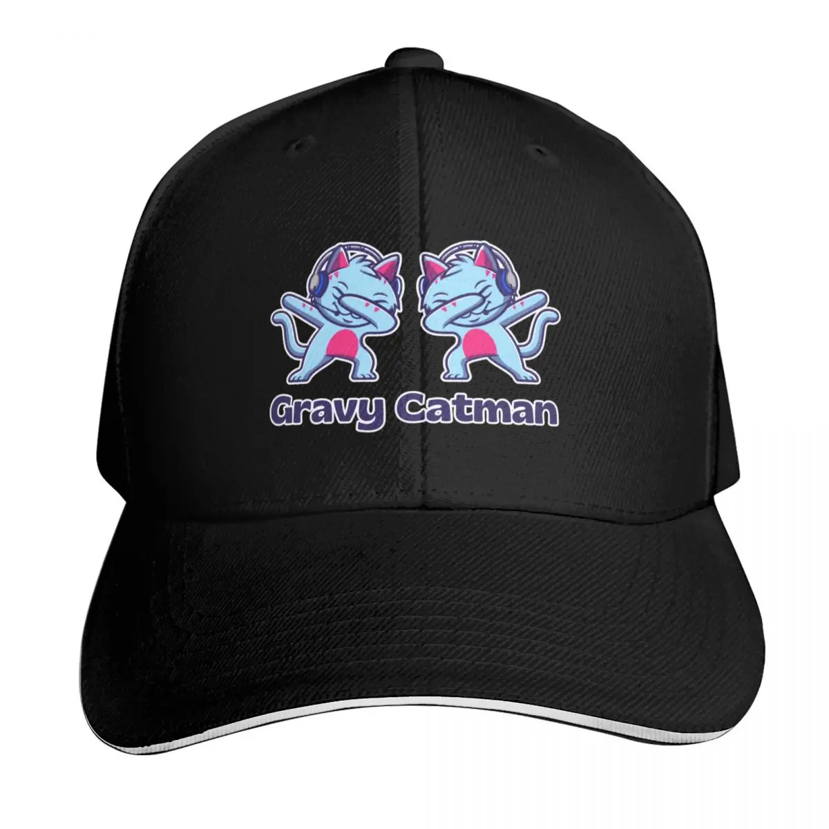 Gravycatman Gamer Sticker Baseball Cap summer hat Winter hat Wild Ball Hat luxury woman cap Man Women's