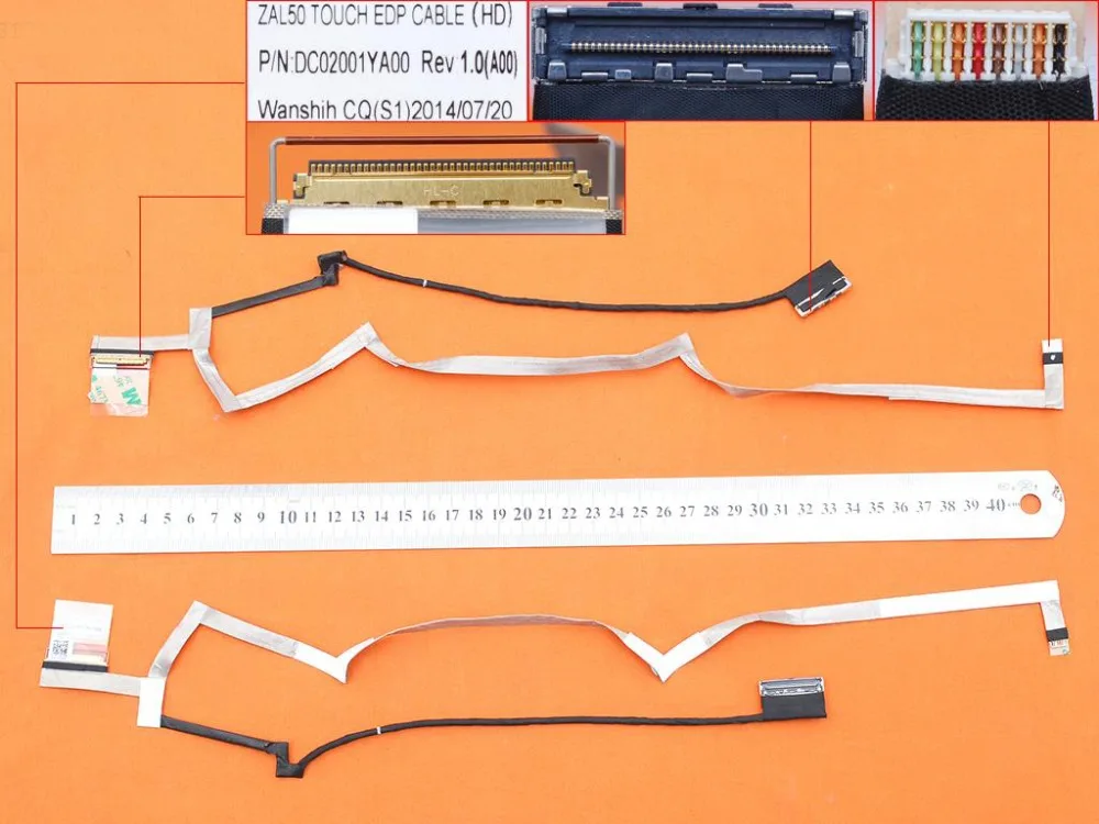 

New Laptop Cable For Dell L3450 Latitude 14 3450 zal50 Original PN: DC02001YA00 0RYJMR Notebook LCD LVDS CABLE