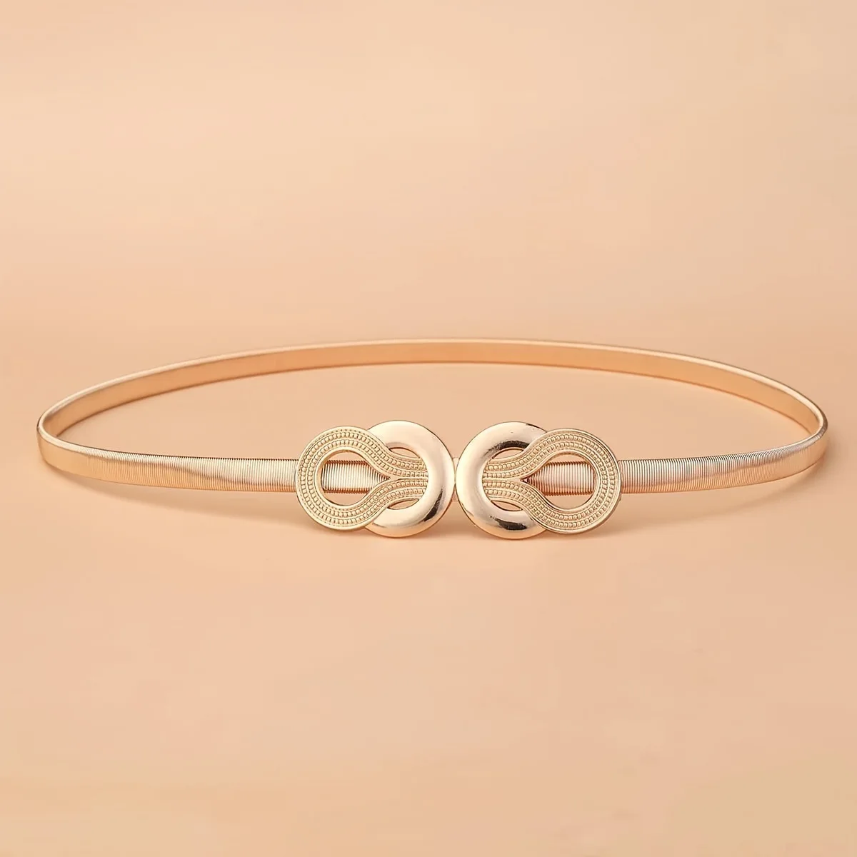 

Женский модный роскошный пояс с металлической пружинной цепочкой для юбок и пальто, стильный декоративный пояс