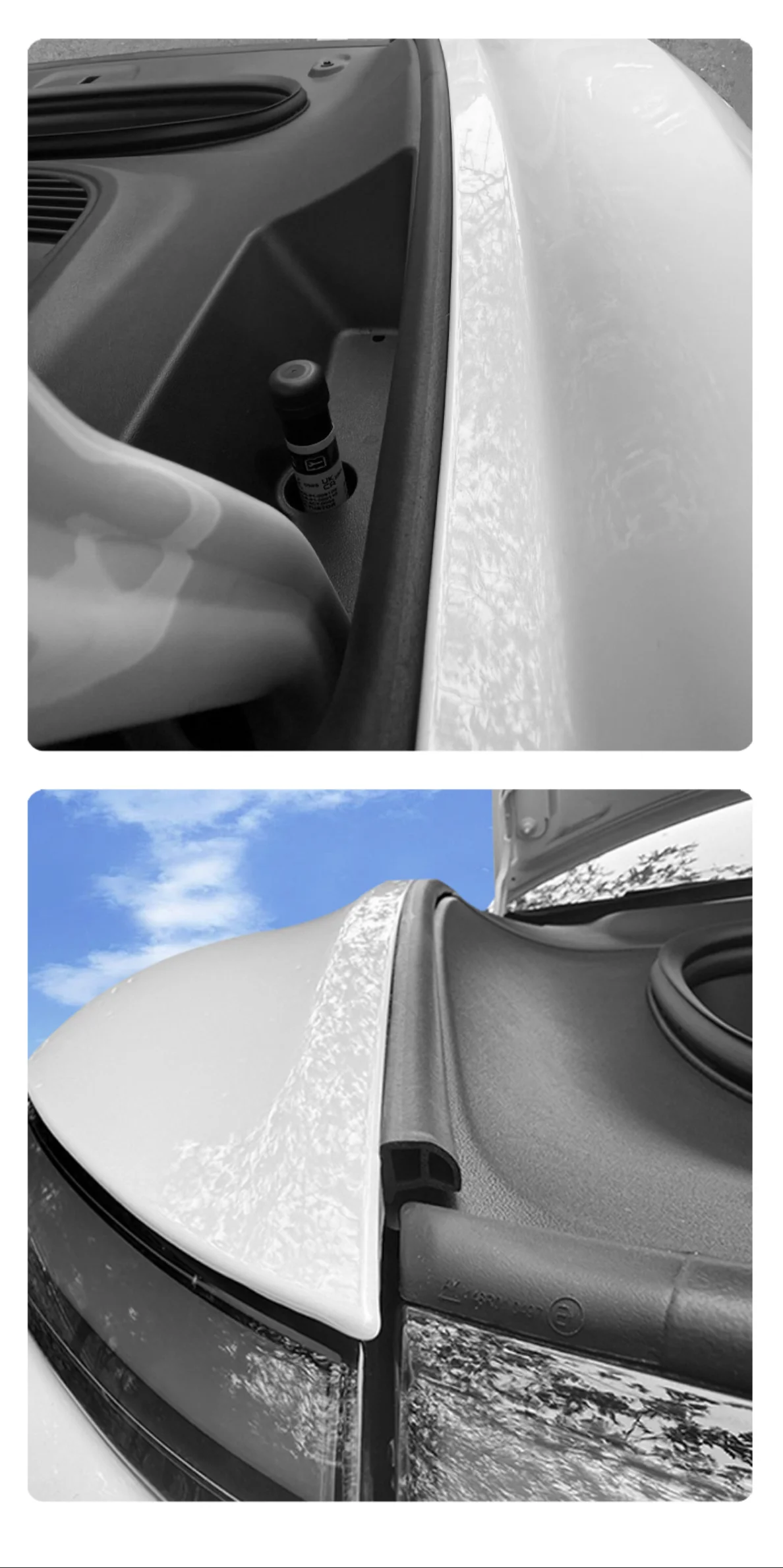 For Tesla Model Y Juniper Door Seal Strip Soundproof Rubber Weatherstrip for Model 3 Highland B-Pillar Sealing Noise Reduction