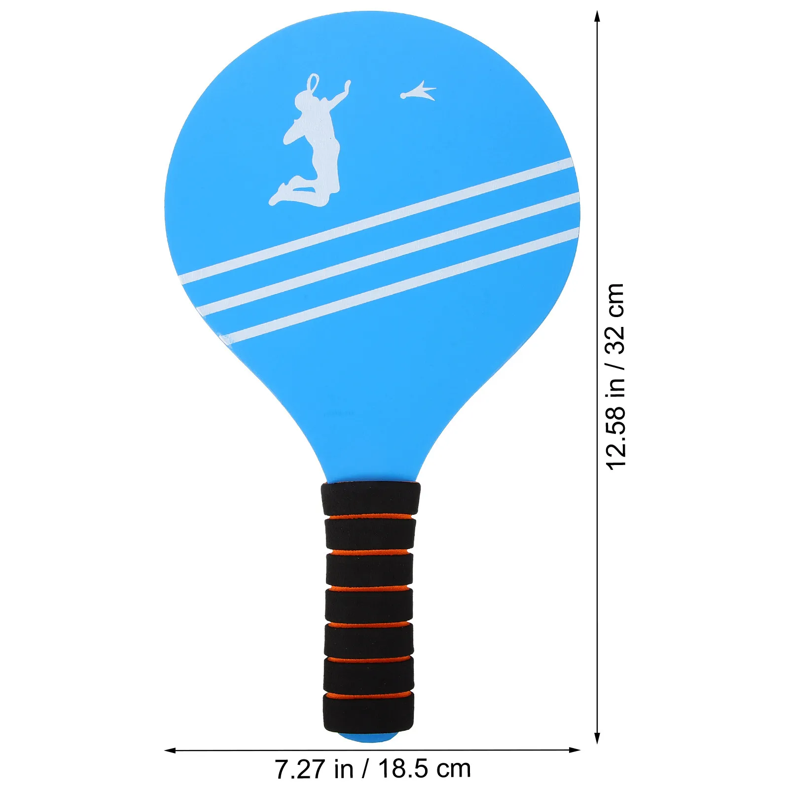 2Pcs Wooden Paddle Ball Rackets for Kids Safe Natural Wood Material Non-Slip Grip Ideal for Family Play Outdoor Sports Activity