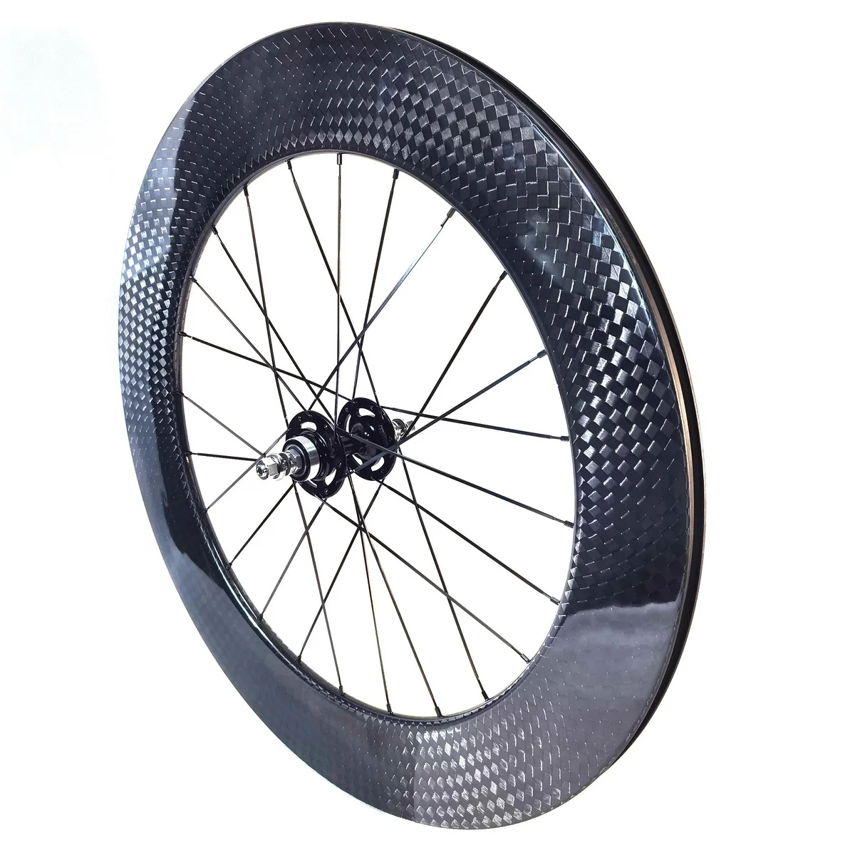 700C Track Bike Fixed Gear Carbon Wheelset Flipflop Hub Single Speed Bicycle Wheels 88mm Depth 25mm Width Clincher