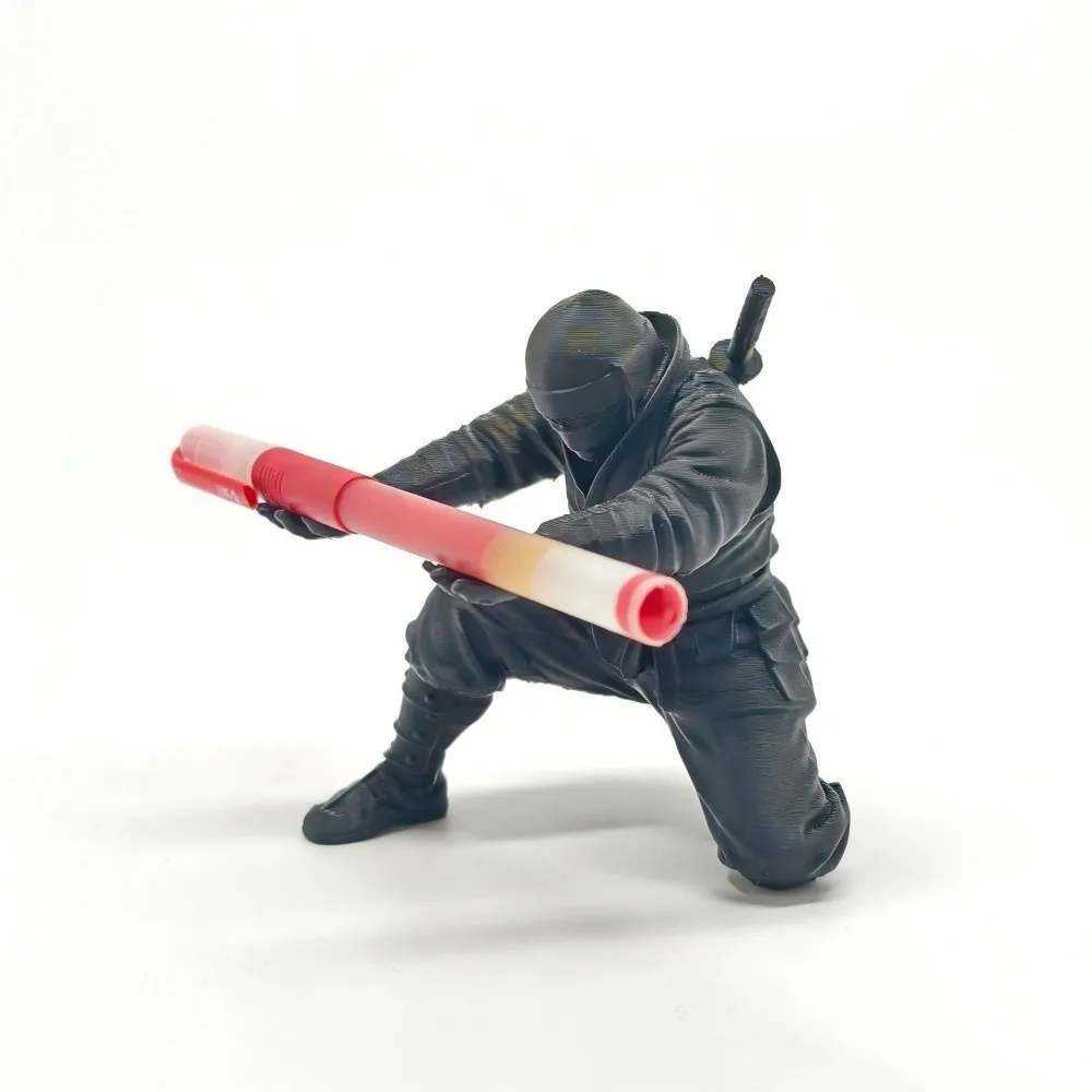 Fashion Funny Ninja Ornaments Decorations Multi-functional 3D Printing Warrior Ornaments Creative Pen Holder Desk Decoration