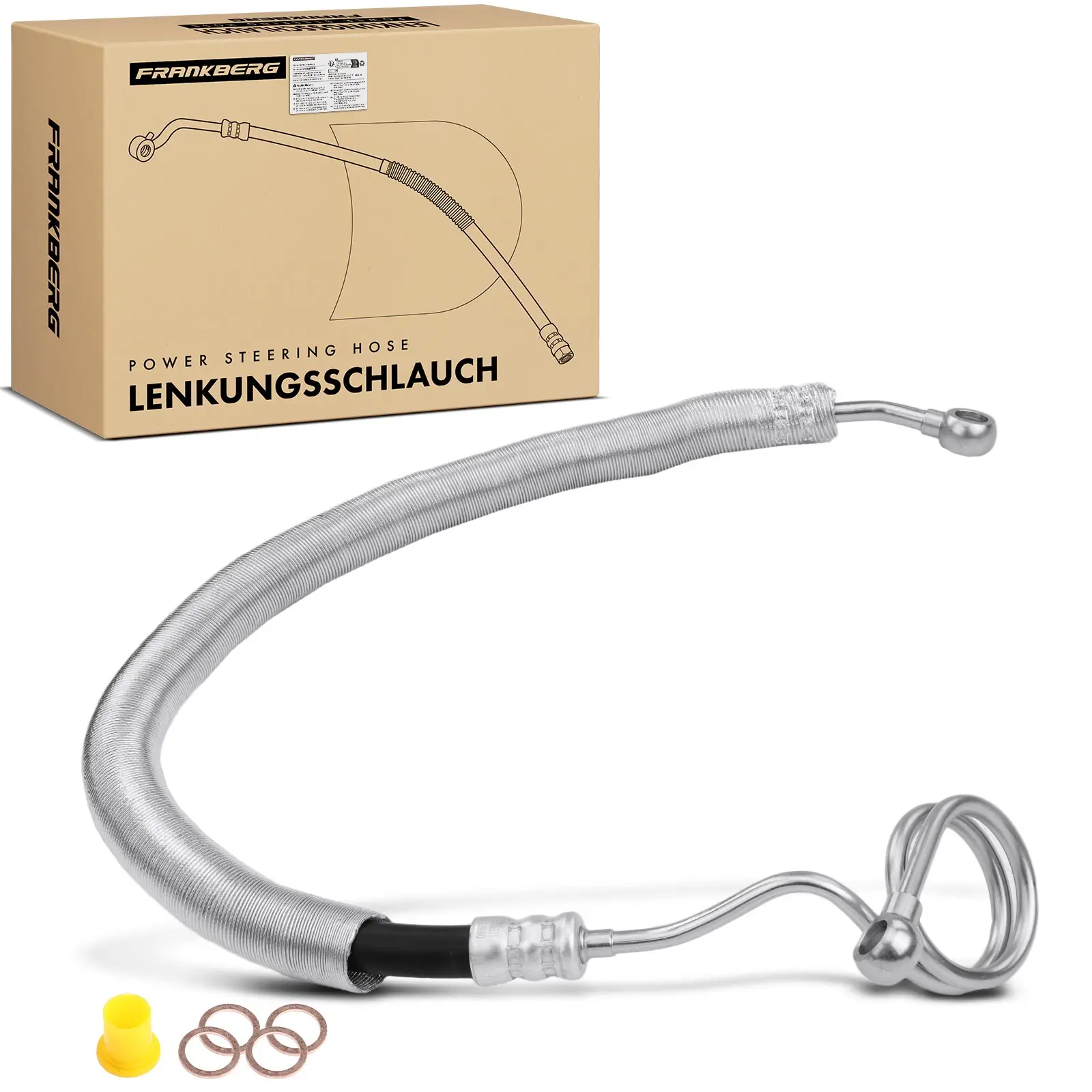 Frankberg 1x Servolenkung Schlauch für Audi A4 8E2 B6 A4 Avant 8E5 B6 1.9L 2000-2004 8E1422893 3405531 58456