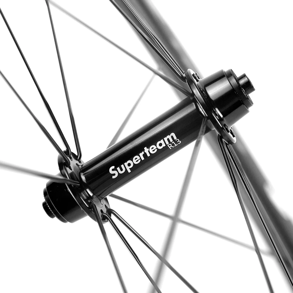 SUPERTEAM 700C Clincher/Tubeless Carbon Wheelset SUPERTEAM 60mm+88mm Carbon Wheels Road Bike