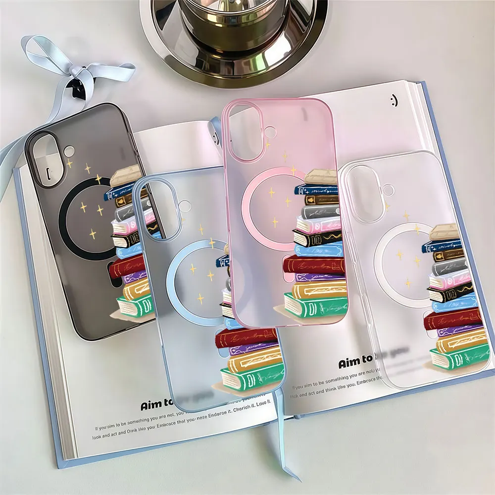 Korean Books Ultra-Thin Magnetic Phone Case For Samsung Galaxy S24 S25 S26 Plus S23 FE Ultra A06 A55 A56 A57 A36 A37 A35 Cover