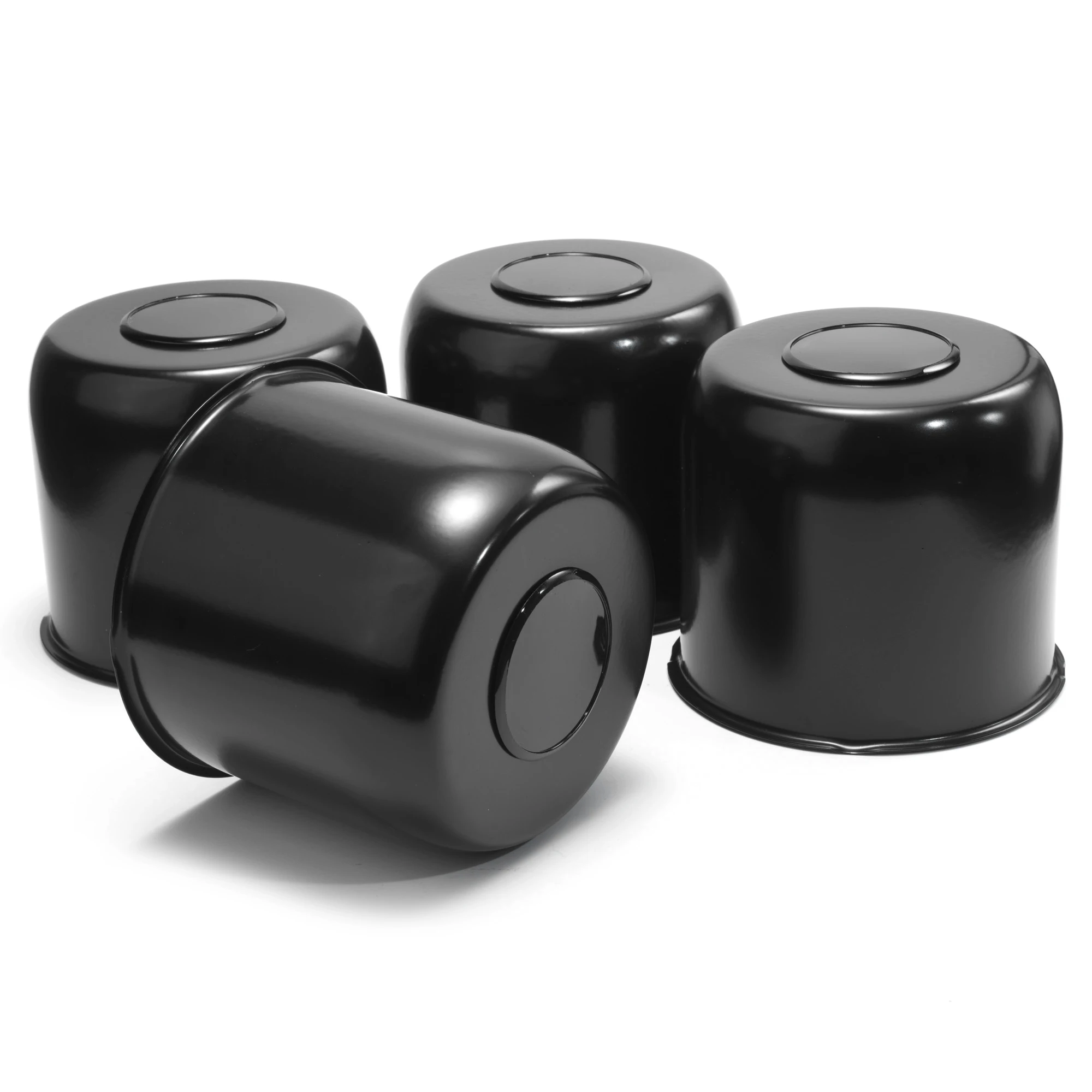 CF Performance 2 Stück/4 Stück 124mm Nabenkappen aus Mattschwarz lackiertem Carbon für Anhängerräder 4.88 Geschlossene Durchsteck-Nabenkappen – Detail 8