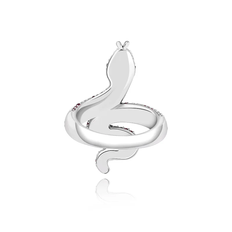 Hip Hop Claw การตั้งค่า AAA CZ หิน Bling ICE OUT งูแหวนผู้หญิงผู้ชาย Unisex แฟชั่นเครื่องประดับของขวัญ Drop Shipping