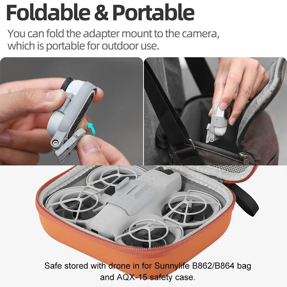 DJI Neo 드론용 조정 가능한 마운트 어댑터 카메라 확장 브래킷 Insta360 GO 3/GO 3S 액세서리용