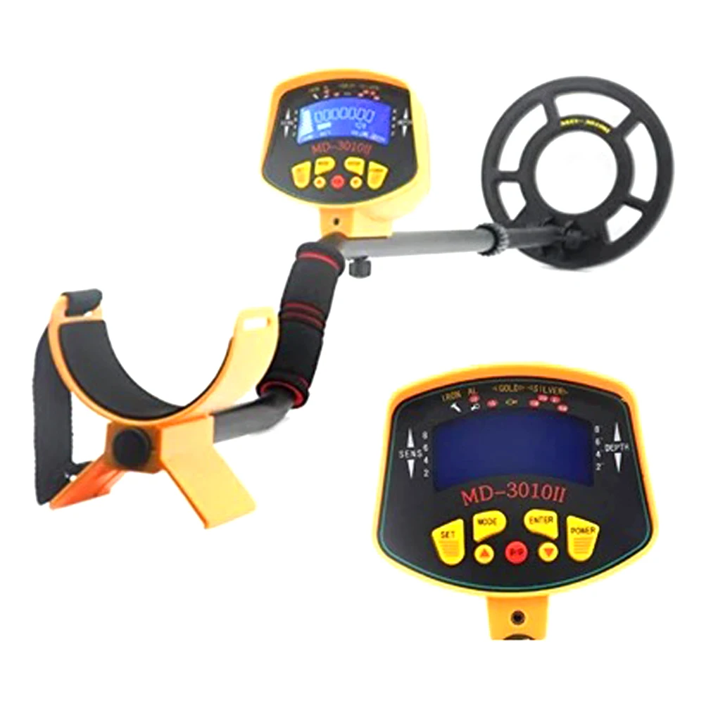 

MD-3010II Underground Metal Detector Outdoor Gold Digger Deep Sensitive Light Finder LCD Display