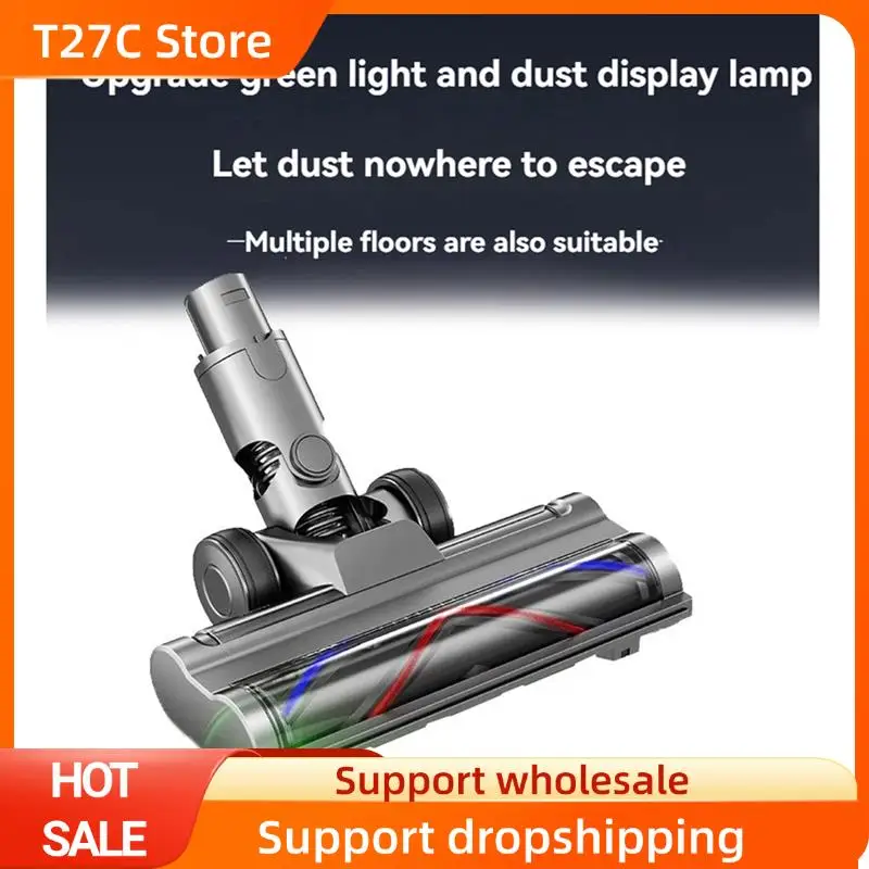 

T27C 2X Electric Floor Brush Head For Dyson V6 DC58 DC59 DC62 DC72 Vacuums Attachment With LED Dust Lights For Floor Cleaner