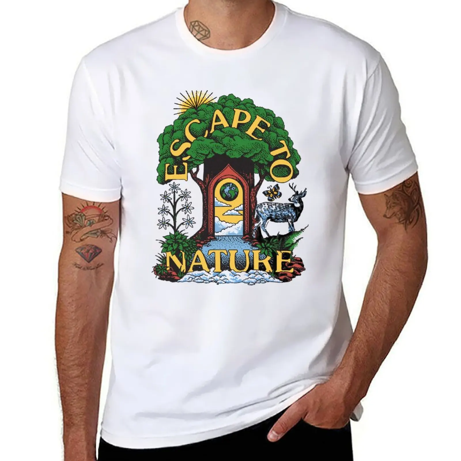 

Escape To Nature T-Shirt g man t shirts for men t shirt man casual
