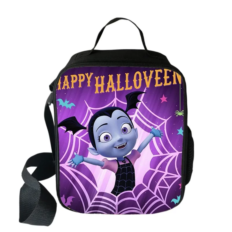 Disney Vampirina Protect Lunch Bags Boys Girls Travel Tote Bags Picnic Food Fresh Storage Bags Student Mini Messenger Bag