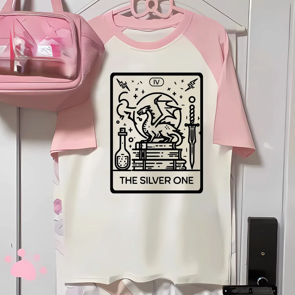 

Fourth Wing tshirt women crew neck athleisure designer Tee female streetwear clothing
