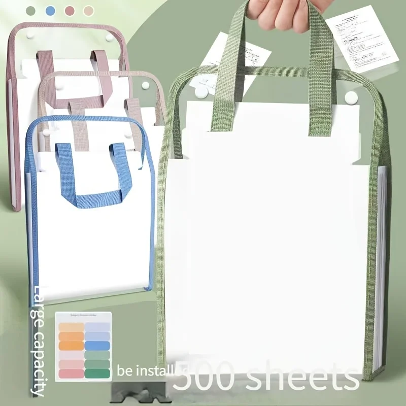 

Прозрачная папка-гармошка на 13 карманов, расширяемая папка, органайзер для документов, формат А4, подходит для дома, школы, офиса.