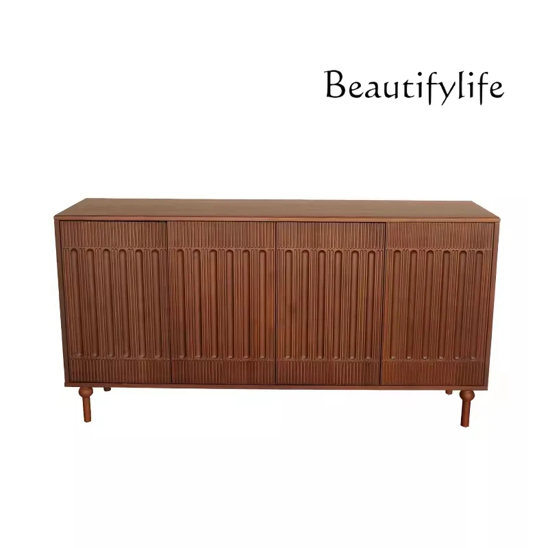 

Chinese Style Full Solid Wood Sideboard French Retro Locker American Style Solid Wood Sideboard