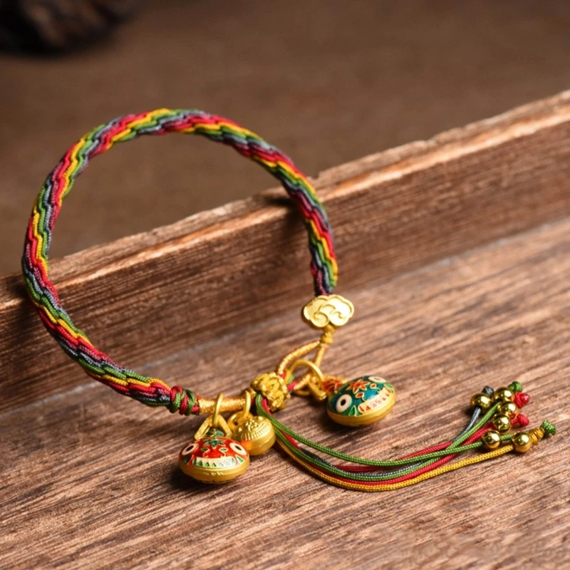 Eye Catching Colorful Braideds Bracelet Hand Woven Hand String Hand Accessory