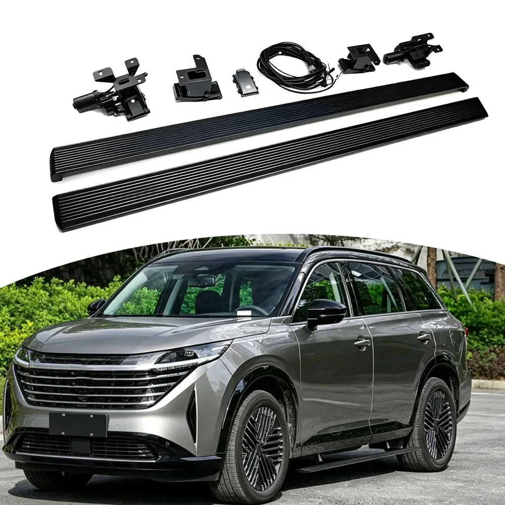 Fits For Nissan Pathfinder 2022-2026 2PCS Power Running Board Electric Side Step Anti Slip Black