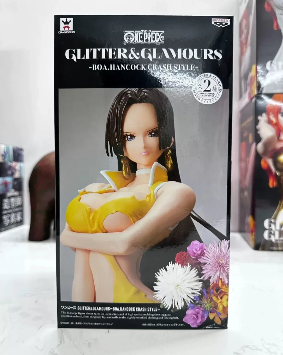 Bandai Original Banpresto Anime ONE PIECE Glitter Glamours Nico Robin HANCOCK Anime Action Figures Model Figure Collectible Gift