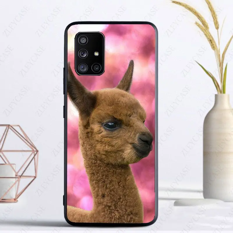 baby alpaca animal Phone Cover For samsung Galaxy A14 A53 A13 A12 A21S A40 A22 A23 A32 A34 A50 A51 A52S A54 A70 A71 A73 cases