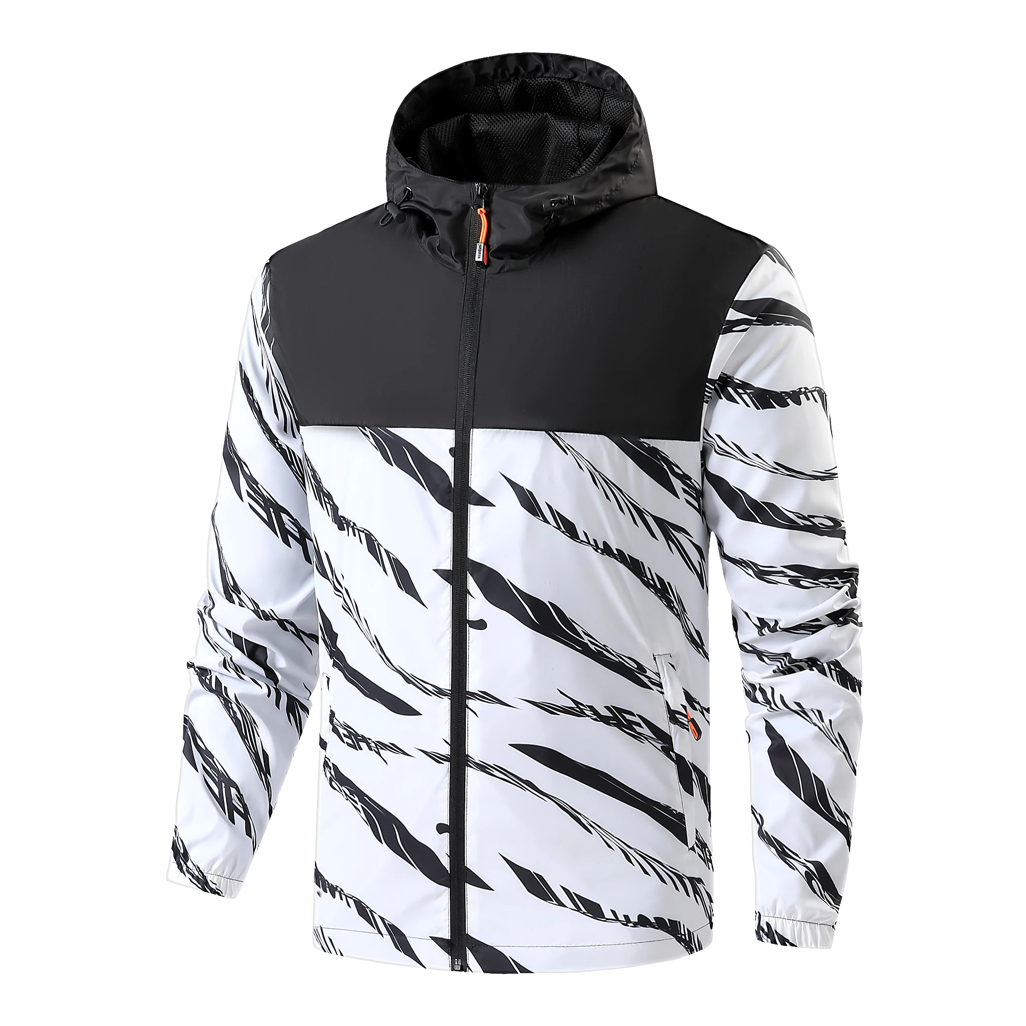 

New Spring Jackets Men's Sports Casual Jacket Men's Tide Jacket Autumn Outdoor Sports Jackets Large Size M-5XL Hooded Coats