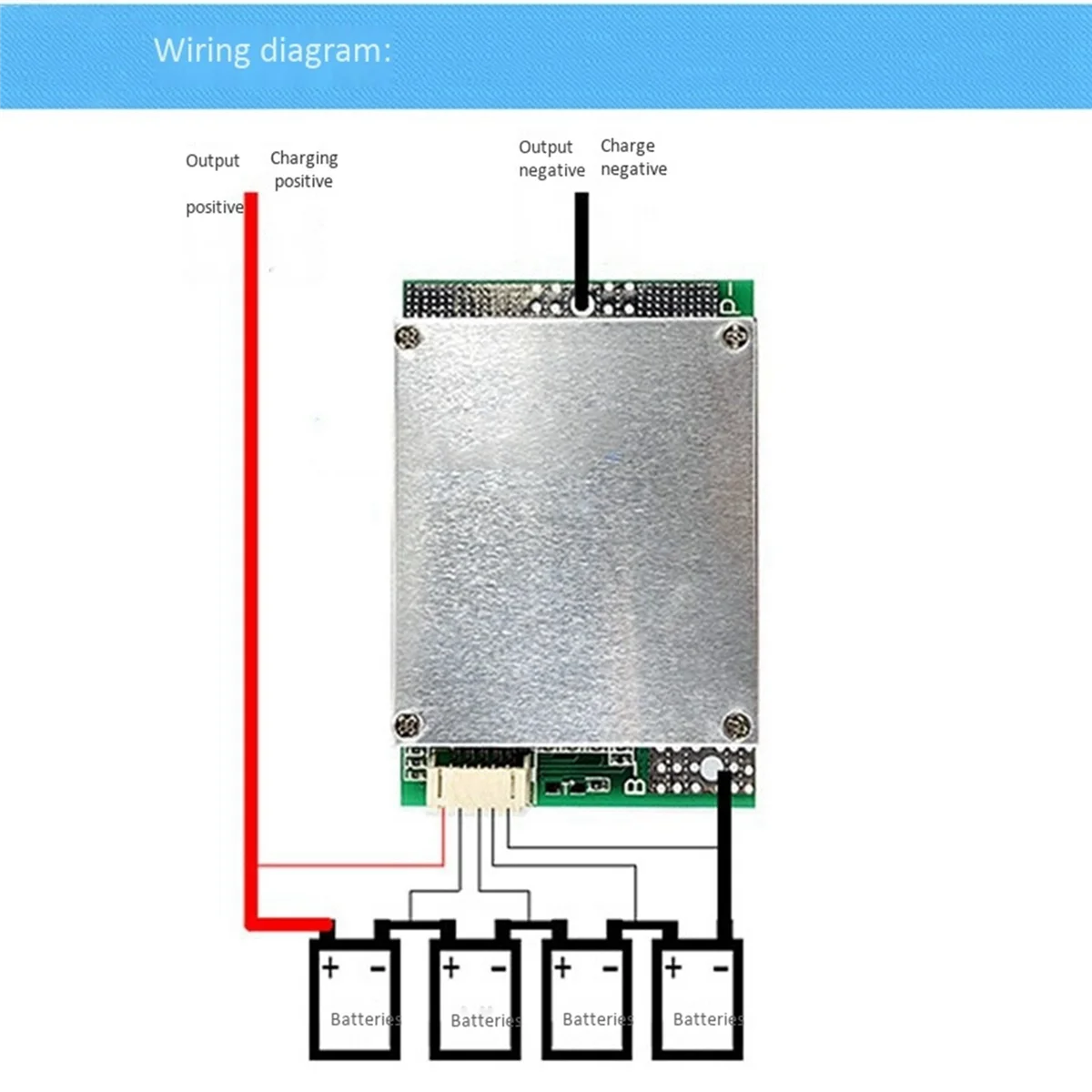 N93R 4S 12V 50A BMS LiFePO4 Lithium Battery Protection Board with Power Battery Balance/Enhance PCB Protection Board