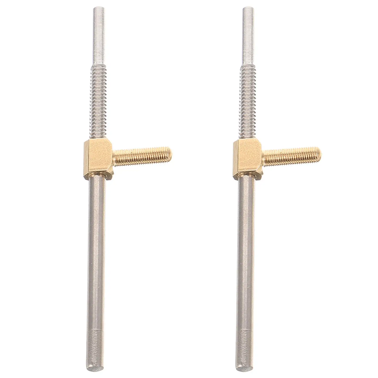 2Pcs Cello Bow Frog Screw Metal Easy Install Replacement Cello Bow Repair Parts for String Instruments Instrument Accessories