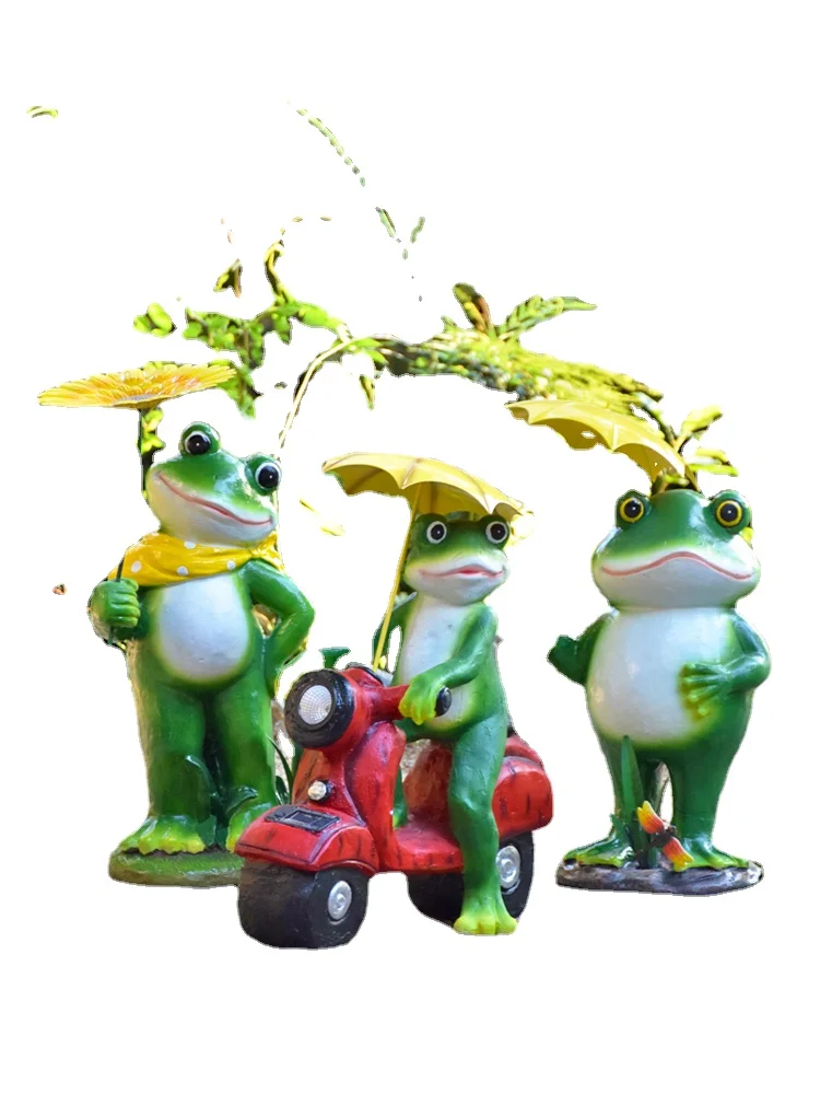 

ZZXL Simulation Frog Decoration Kindergarten Forest Landscape Landscape Creative Cartoon Animal Sculpture