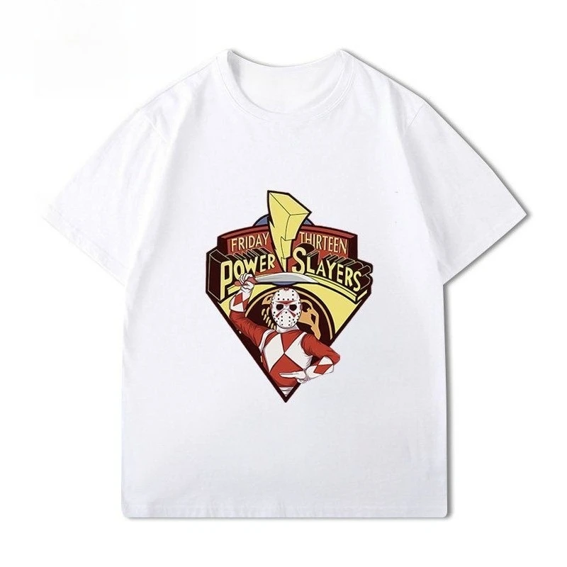 

2025Autumn and Winter Heavy Terror Trend Peripheral Printing T-shirt Men's and Women's Pure Cotton Comfortable Versatile T-shirt