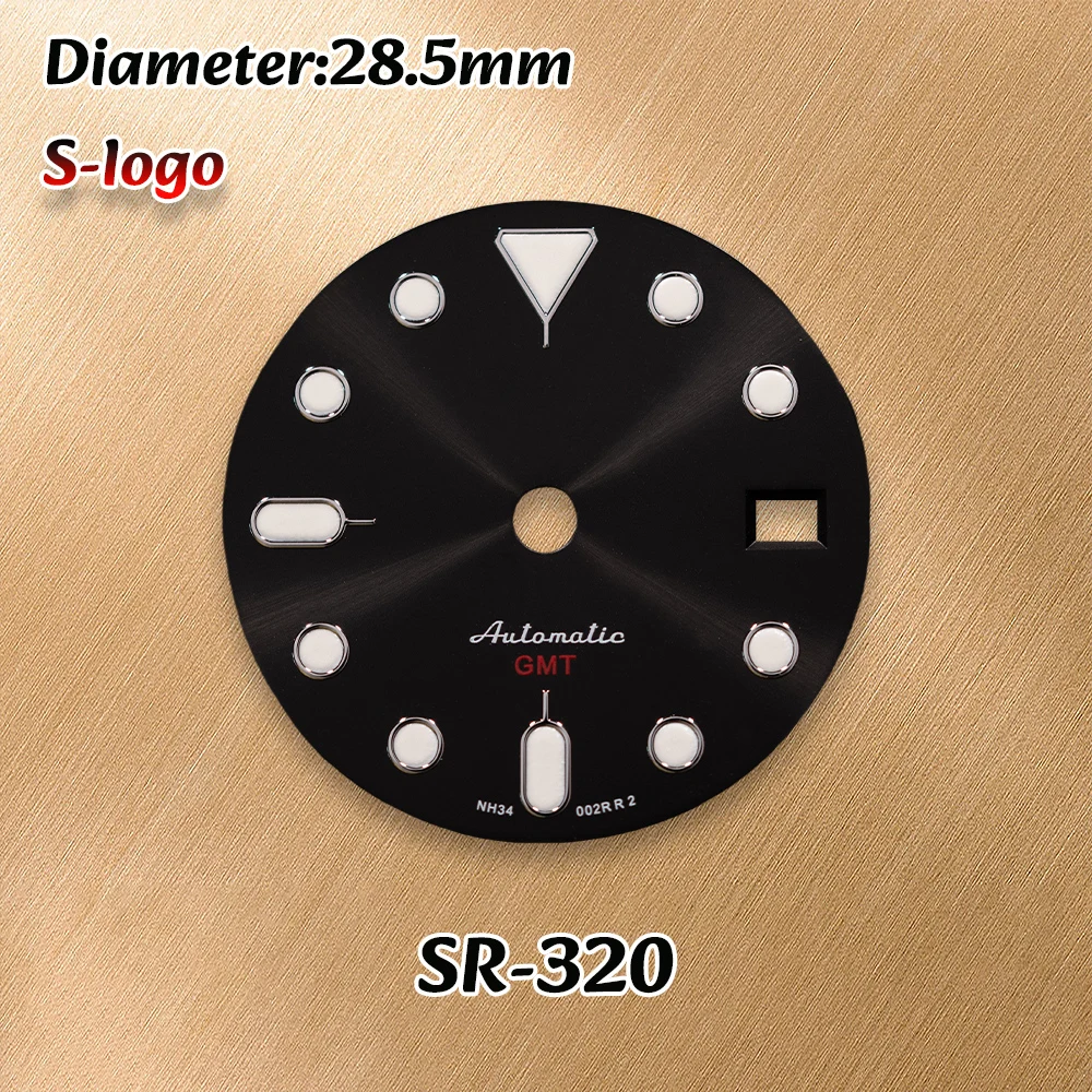 NH34/NH36/4R36 Movements SS Logo 28.5mm SKX007 Dial Green Luminous Watches for men Watch Modification Accessories