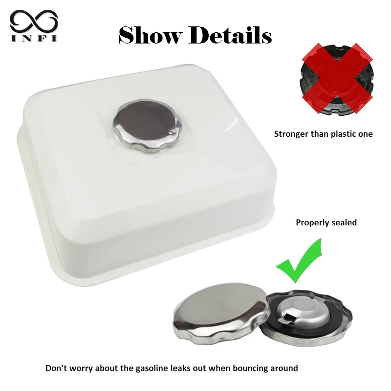 مجموعة خزان الوقود لمحركات Honda GX140 GX160 GX200 5.5HP 6.5HP، جزازات العشب، الفرامل، غسالة الضغط، مضخة المياه، المولدات #4