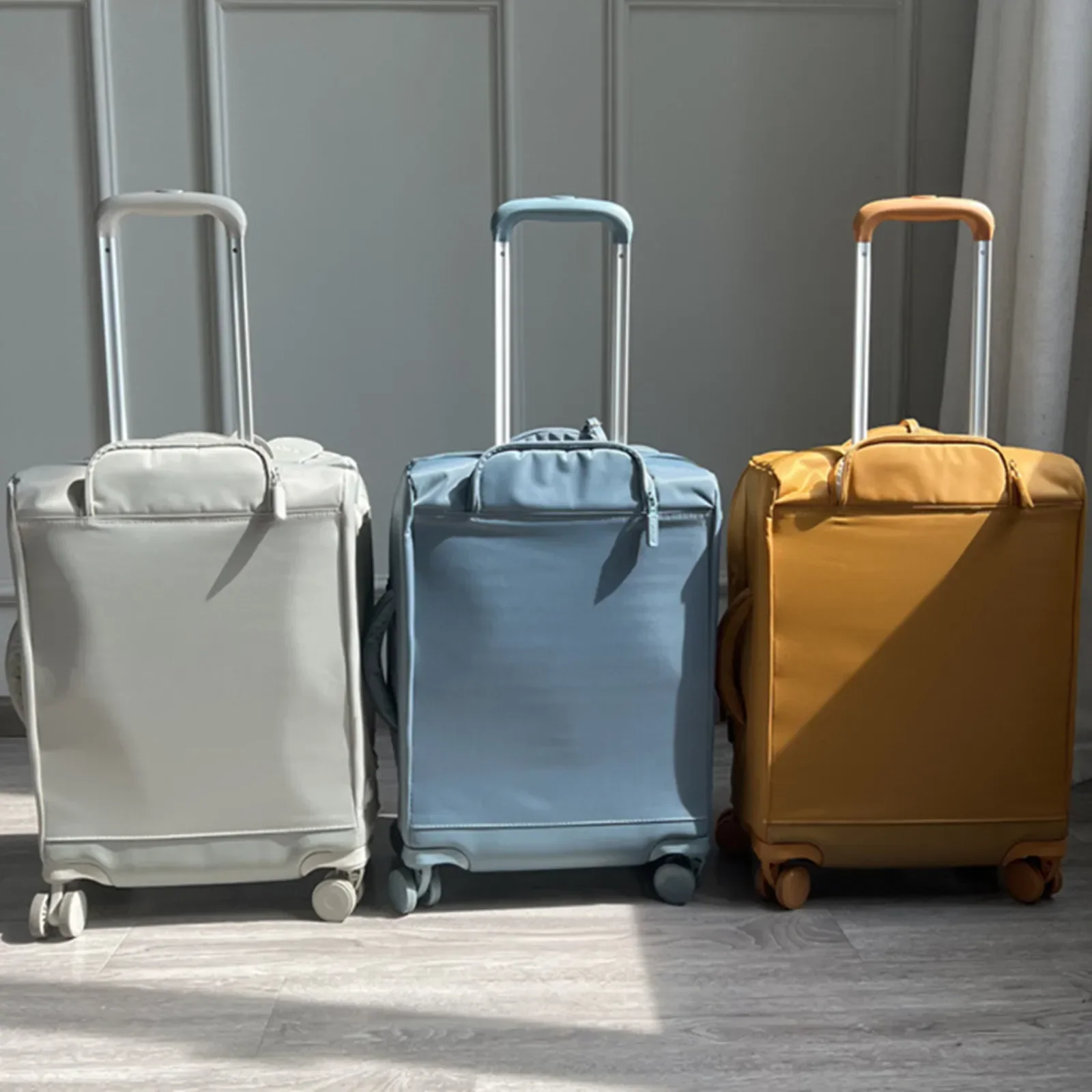 Bolsa de equipaje de viaje ultraligera, maleta con ruedas silenciosas, impermeable, Oxford, 20 pulgadas