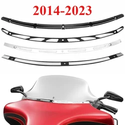 Motorcycle Windscreen Windshield Trim for Harley Touring Electra Glide Limited Street Glide FLHX FLHTC CVO 2014-2023