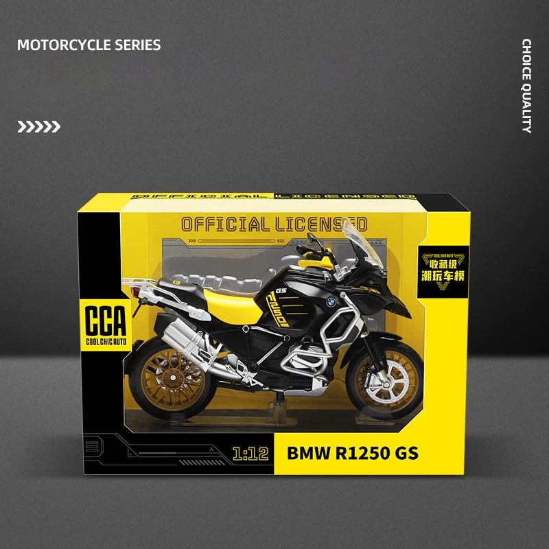 CCA 1:12 BMW R1250GS ADV Alloy Motorcycle Diecast Metal Model Vehicle Simulation Off Road Autocycle Toys Children Birthday Gift