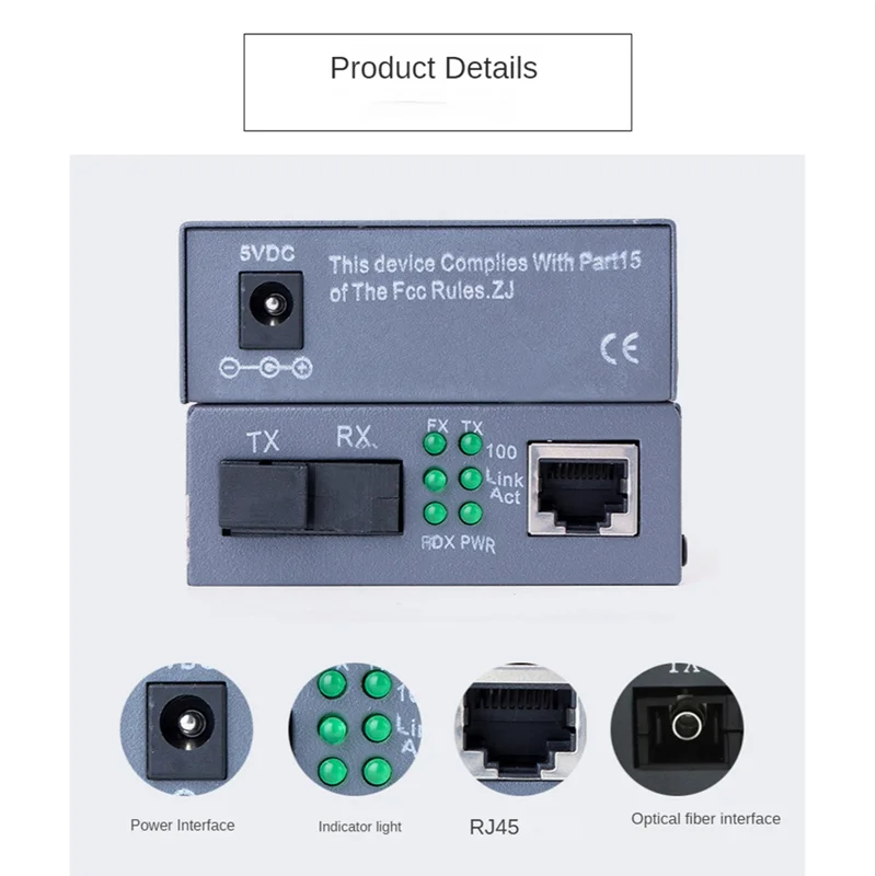 AD41-1 زوج HTB-3100 جهاز إرسال واستقبال الألياف محول ألياف واحد 25 كجم SC 10/100 متر وضع واحد جهاز إرسال واستقبال ألياف واحد الاتحاد الأوروبي