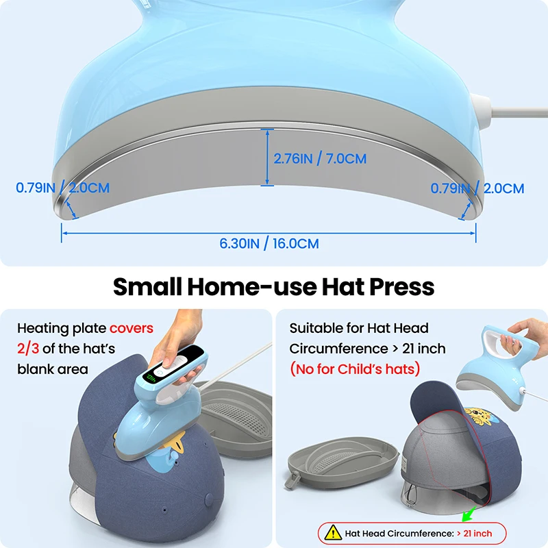

Термопресс для кепок CHP2304 100–210 ° Умный термопресс для индивидуального дизайна кепок с равномерным/быстрым нагревом, 110В/220В