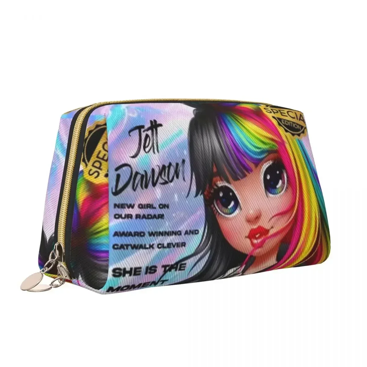 Rainbow High Dolls Toiletry Bag Portable Cartoon Animation Cosmetic Makeup Organizer for Women Beauty Storage Dopp Kit Case image 6