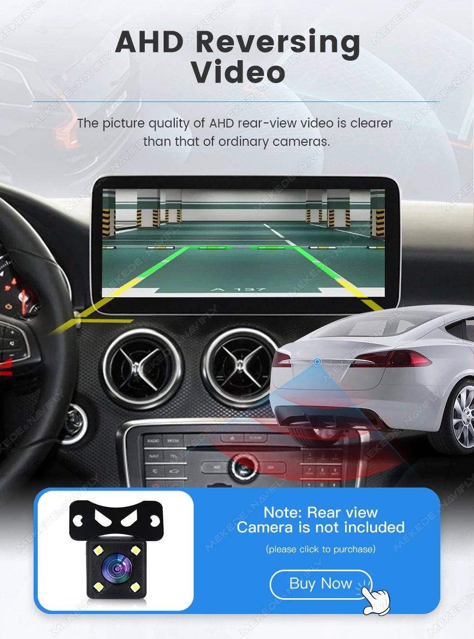 MEKEDE 1920*720 Kabelloses CarPlay Android Auto Autoradio Multimedia Linux 10,25/12,3 Zoll Bildschirm für Mercedes-Benz A GLA CLA GLC KLASSE W176 C117 X156 – Detail 15
