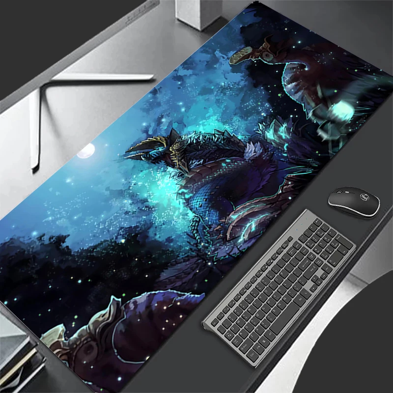 Mousepad Computer Gaming Accessories HD Keyboard Pad Office PC Rubber Mouse Pad Decoracion Desk Monster Hunter Wilds Mouse Mat
