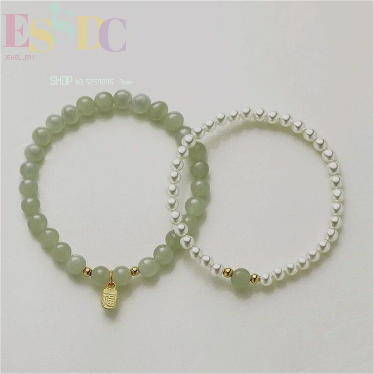 Natural Hotan Jade Women\'s Bracelet Chinese Style Simple Fine Pearl Beaded Bracelet 2024 New Style Birthday Gift for Best Friend