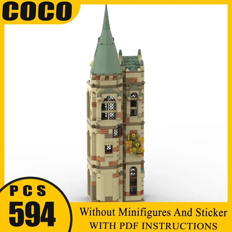 

Popular Movie Model Moc Building Bricks Battle Castle Movie Series Model Building Technology Modular Block Construstion Toy Gift