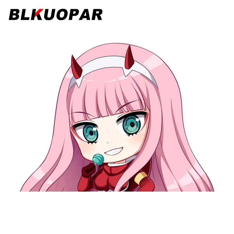 

BLKUOPAR 13 см x 10 см для Chibi Zero Two милые аниме автомобильные наклейки Peeker бампер оконные наклейки индивидуальные креативные наклейки наклейка