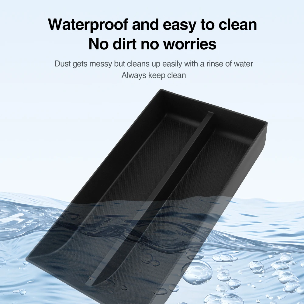 Console centrale Scatola portaoggetti inferiore Vassoio organizer per Tesla Nuovo modello Y Juniper 2025 TPE Scatola portaoggetti nascosta Accessori interni