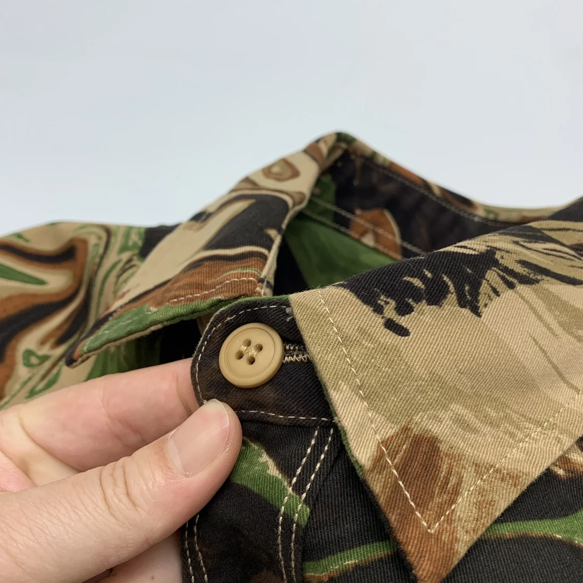 

Sli Camouflage irt Мужская свободная повседневная длинная хлопковая рабочая одежда в стиле ретро с талией, модная японская осенняя молодежная мода