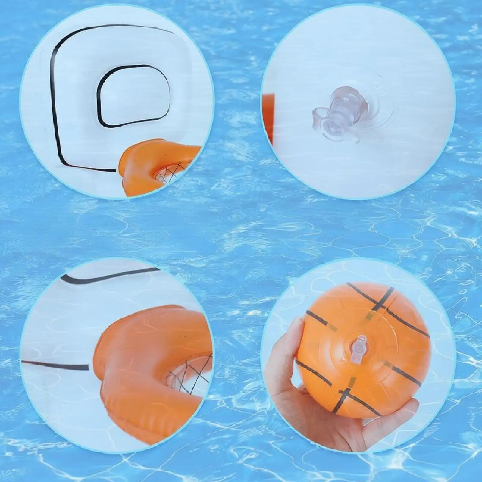 

Pool Basketball Hoop for Kids Outdoor Water Game for Lakeside Parties Beach
